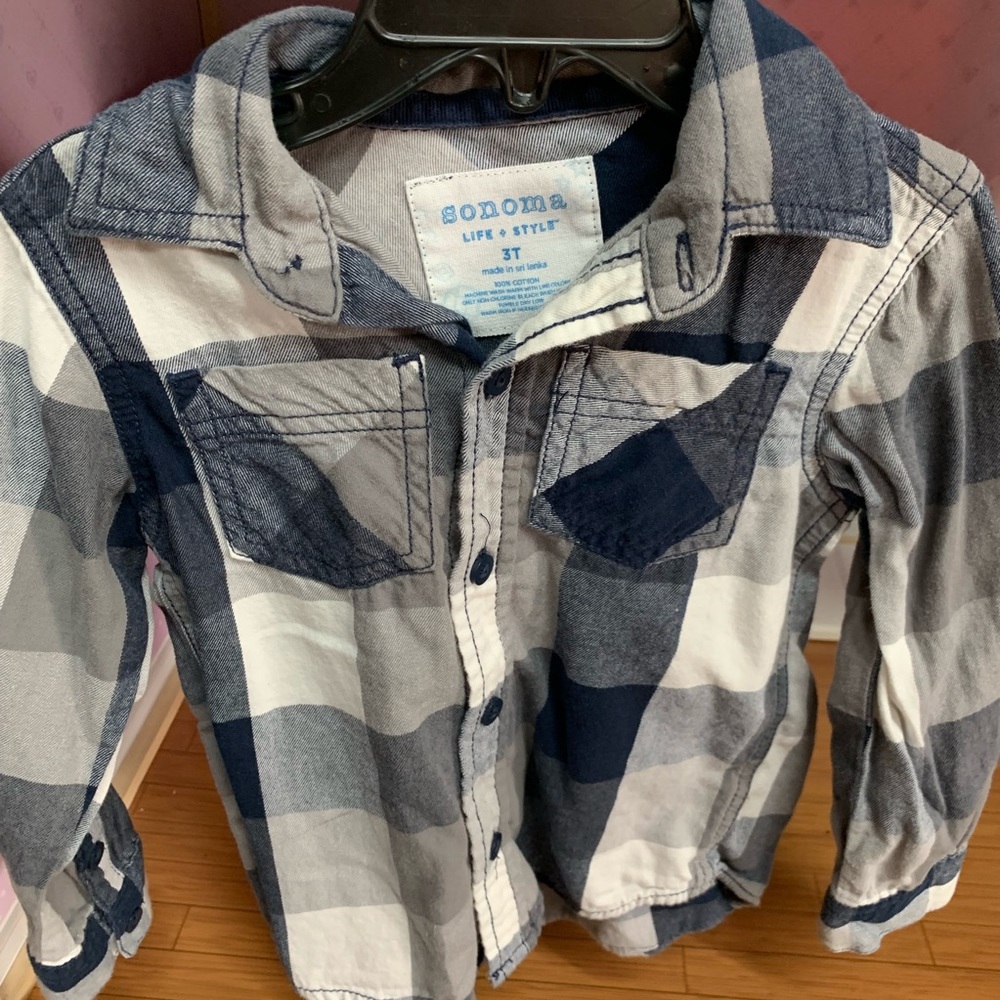 Sonoma, two different button down shirts, 3T